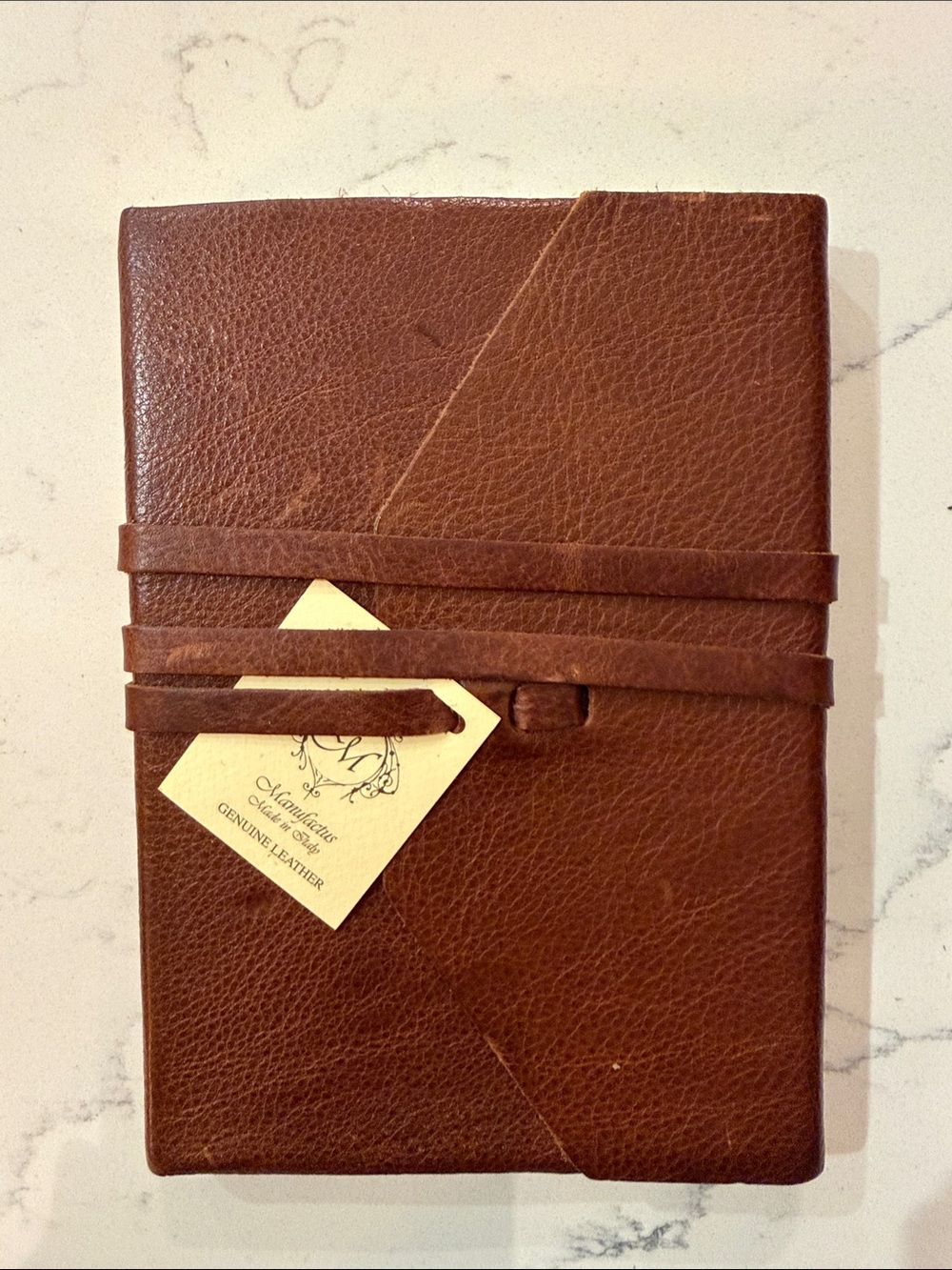 Manufactus leather bound journal